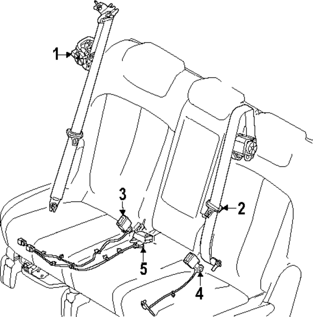 89870CU200NNB - : Outer Belt Assembly for Hyundai Image