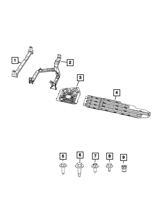 68614212AA - : Brush Guard for Mopar Image