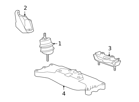 Engine & Trans Mounting for 2013 Chevrolet Camaro #0