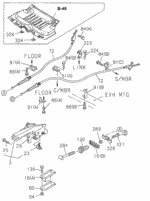 8971876930 - Chassis: LEVER, PARKING BRAKE for Acura: SLX Image