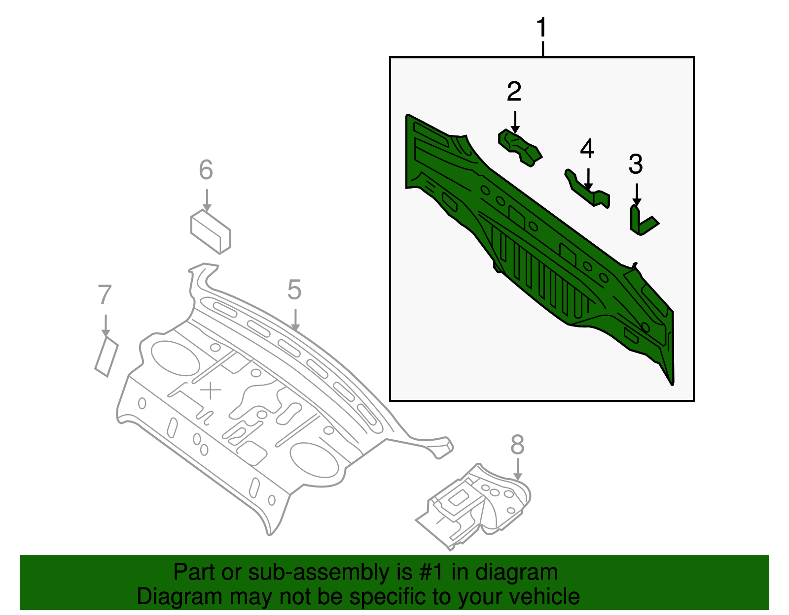 G9110-JA0AA - Rear Body Panel 2007-2012 Nissan Altima
