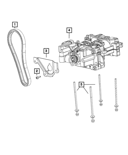 Timing Belt/Chain and Cover and Balance Shaft for 2017 Chrysler 200 #11