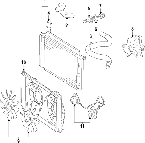 Water Pump for 2010 Lexus HS250h #1
