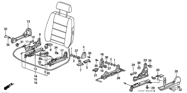 Front Seat Components for 1987 Honda Accord #0