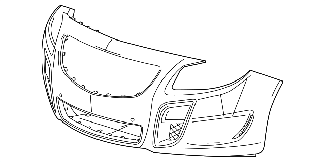 2015-2017 Buick Regal Front Bumper Cover 13399053 GM | GMPartsDirect.com