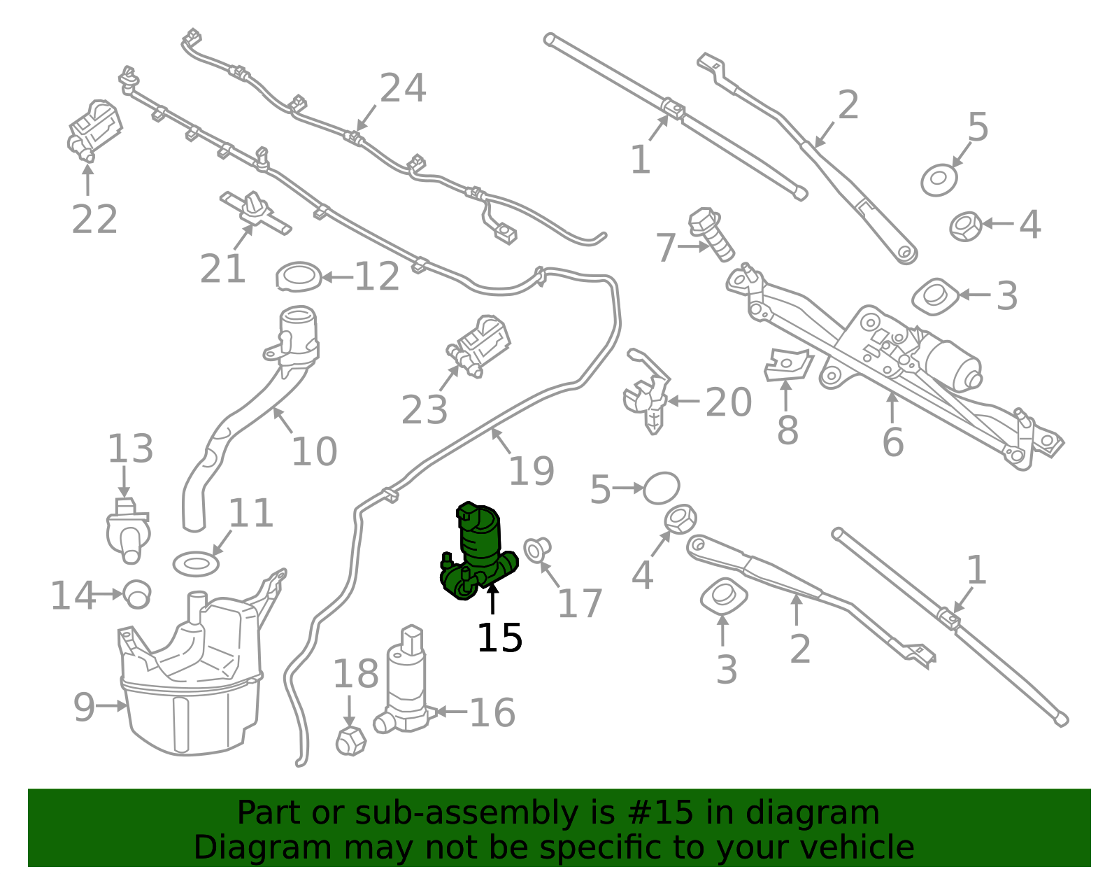 31349244 - High-Quality Windshield Washer Pump for 2015-2018 Volvo ...