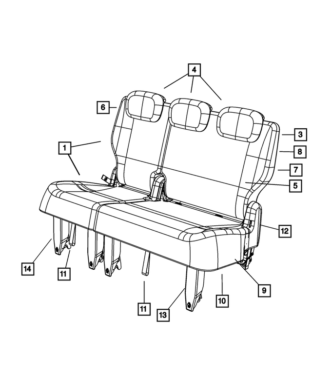 5139387AA - Interior Trim: Seat Back Panel for Mopar Image
