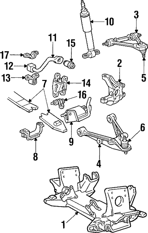 Suspension Components for 1987 Chevrolet Corvette #0