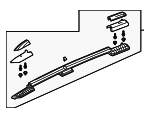 75260TGSA01 - Body: Roof Rail for Honda: Passport Image