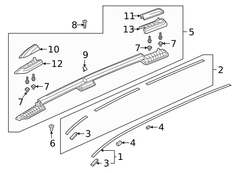 Exterior Trim - Roof for 2024 Honda Passport #0