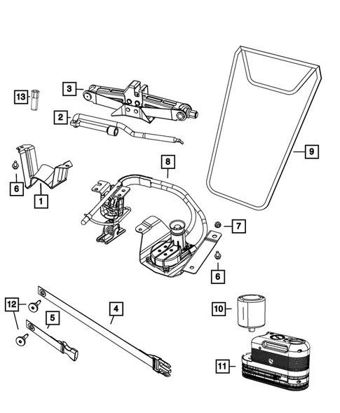 Jack Stowage for 2015 Fiat 500 #0