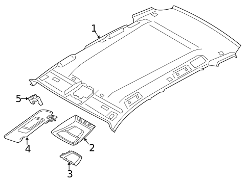 Interior Trim - Roof for 2017 BMW X4 #0