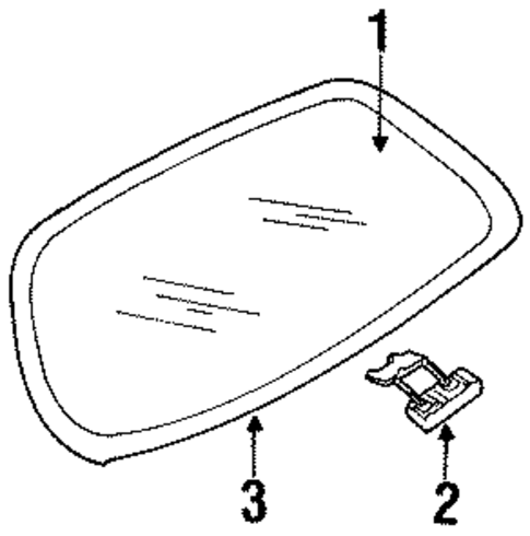 Glass & Hardware - Back for 1998 Oldsmobile Cutlass #0