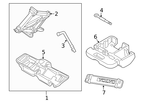 Jack & Components for 2017 Volvo S60 Cross Country #0