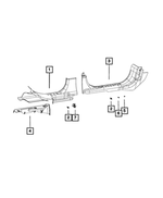 68201950AA - Interior Trim: Retaining Clip for Mopar Image