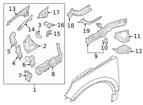 Structural Components & Rails for 2026 Volvo EC40 #1