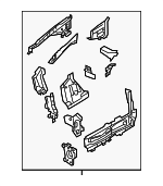 32405117 - : 2019-2025 Volvo - Apron Assembly for Volvo: C40 Recharge, EC40, XC40, XC40 Recharge Image