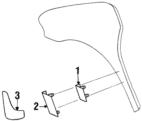 Exterior Trim - Fender for 1997 Chrysler Town & Country #0