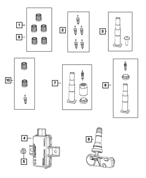 Tire Monitoring System for 2014 Jeep Grand Cherokee #0
