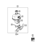 5183872AA - Brakes: Hex Lock Nut for Mopar Image