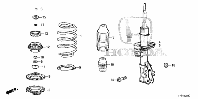 Front Shock Absorber for 2019 Honda HR-V #0