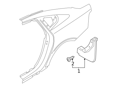 Exterior Trim - Quarter Panel for 2017 Volvo S90 #0