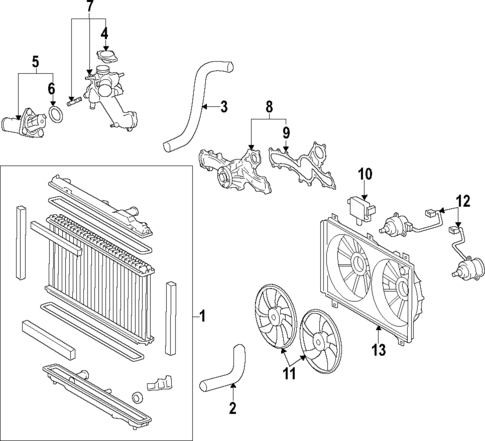 Cooling System for 2009 Lexus IS250 #2