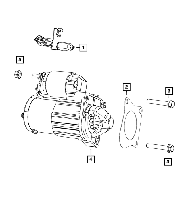 R6029698AA - Electrical: Engine Starter, Remanufactured for Mopar Image