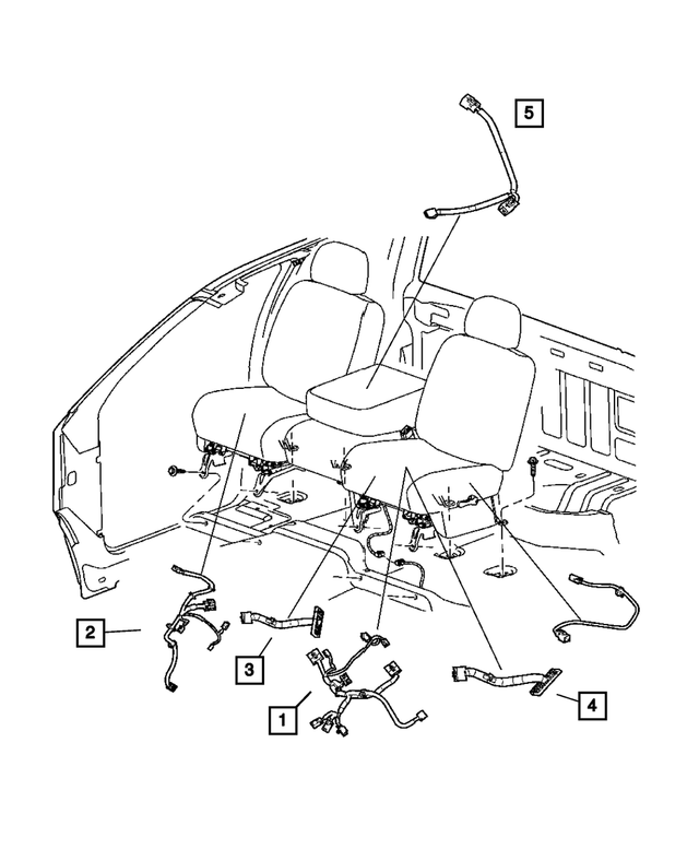 5179981AA - Electrical: Seat Wiring for Mopar Image image