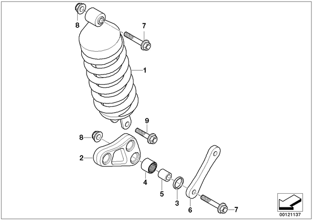 33537650096 - Rear Axle, Rear-Wheel Drive, Suspension: Gasket Ring - D=18X24X3 for BMW-Motorrad Image