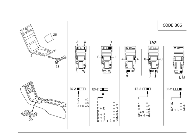 1406805636 - Panelling: Cover for Mercedes-Benz: 300SD, 400SE, 400SEL, 500SEC, 500SEL, 600SEL, S420 Image image