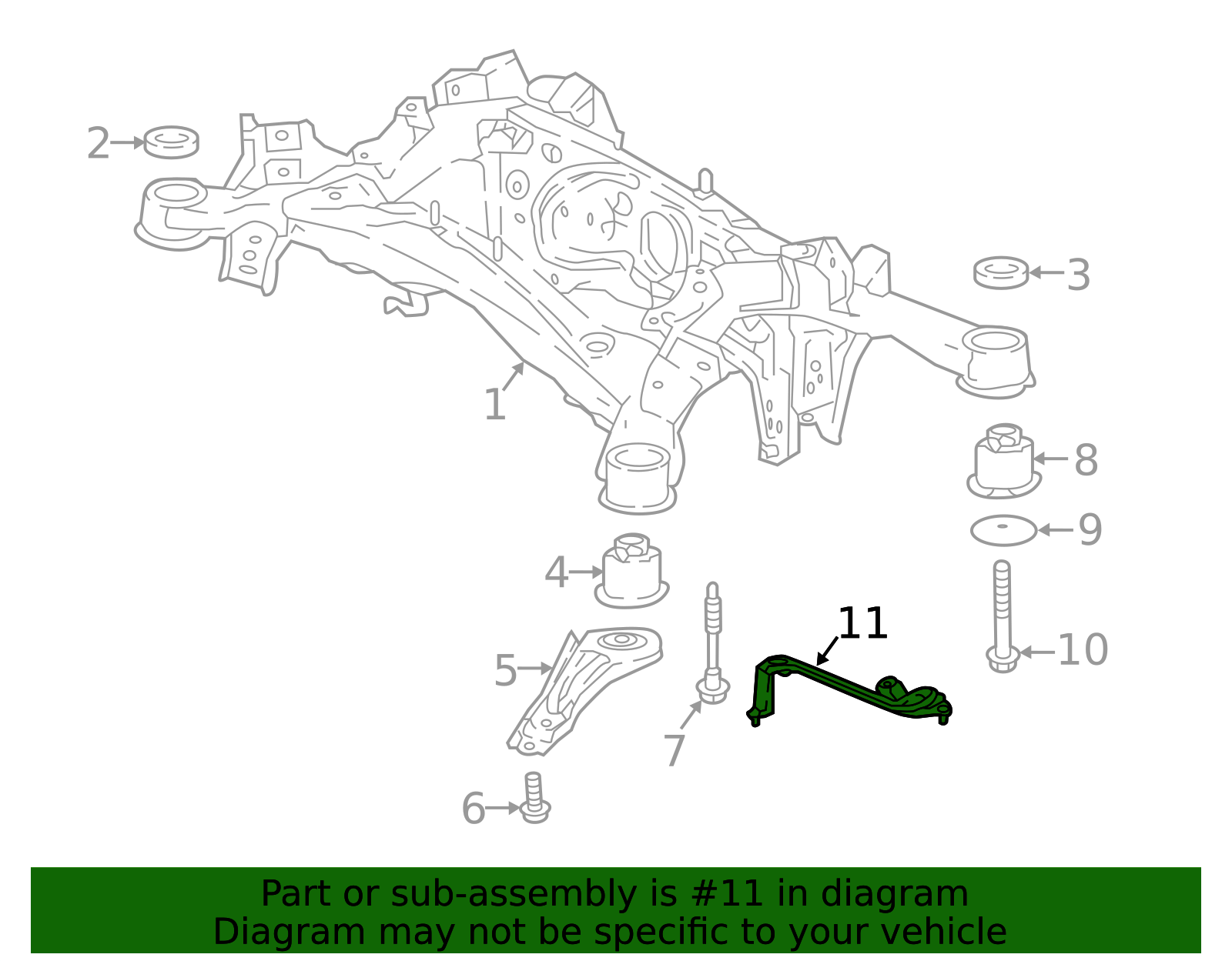 52296-11010 - High-Quality Suspension Subframe Crossmember Brace for ...