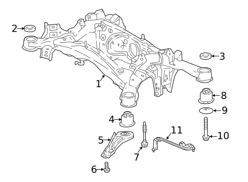 Suspension Mounting for 2018 Lexus LS500 #0
