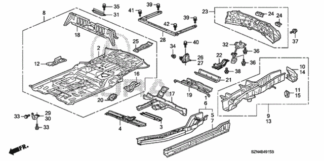 Floor Panels for 2012 Acura ZDX #0