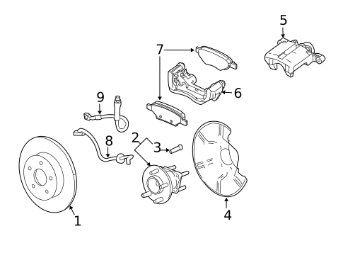 Disc Pads & Brake Shoes for 2008 Saturn Vue #1