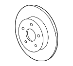 1771030 - Brakes: ACDelcoâ„¢ Rotor for Chevrolet: Captiva Sport, Equinox | Pontiac: Torrent | Saturn: Vue Image