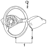 MR102574 - Steering: Steering Wheel for Dodge: Colt Image