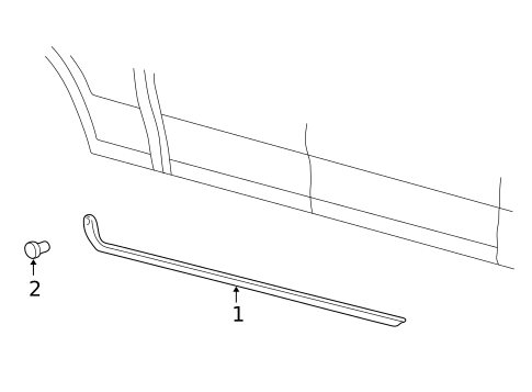 Exterior Trim - Cab for 2002 Lincoln Blackwood #0