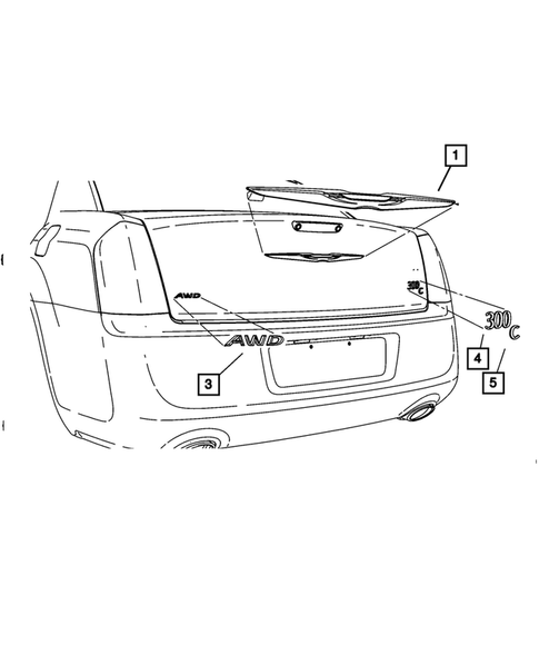 Nameplates for 2011 Chrysler 300 #0