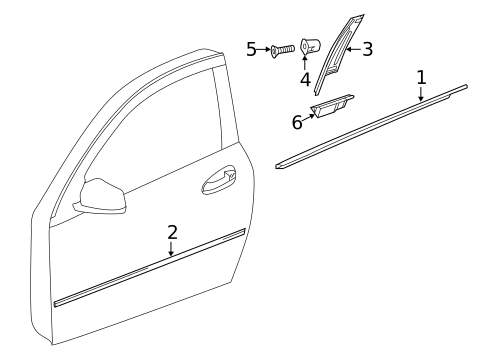 Exterior Trim - Door for 2012 Mercedes-Benz C63 AMG #0
