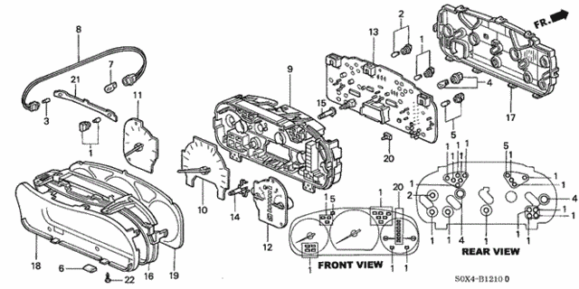 Meter Components for 2000 Honda Odyssey #0