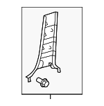 624140C031C0 - Body: Lower Center Pillar Trim for Toyota: Sequoia, Tundra Image