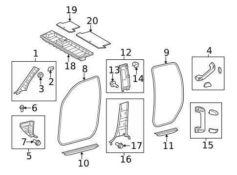 Interior Trim - Cab for 2021 Toyota Tundra #0