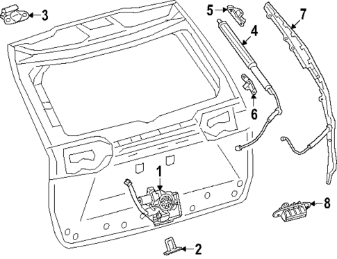 Liftgate for 2023 Subaru Solterra #0