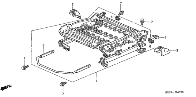 Front Seat Components (R.) for 2005 Honda Civic #0