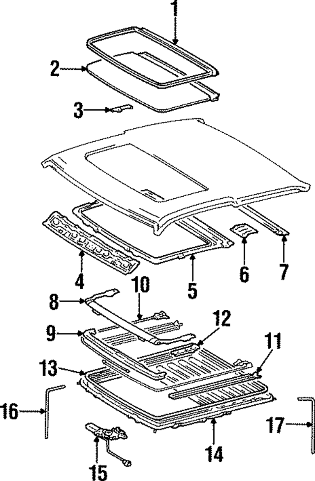 6325112030 - : Weatherstrip for Toyota Image