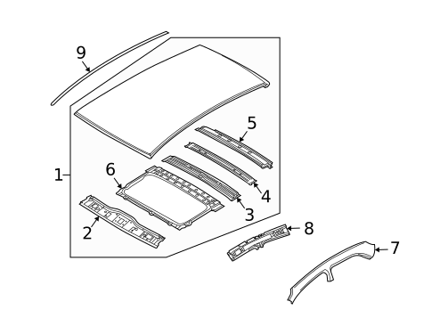 Roof & Components for 2010 Pontiac G3 #0