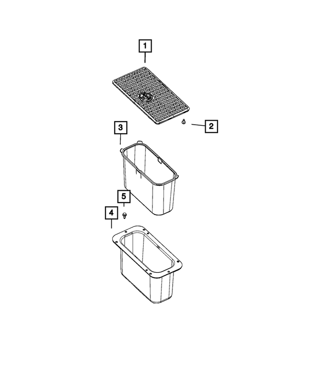 « 5LF14RN8AB – Interior Trim : Casier De Rangement Housse pour Mopar Image »