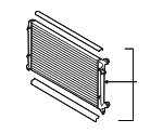 1K0121251AB - Cooling System: Radiator Assembly for Audi: A3, A3 Quattro, TT, TT Quattro, TTS Quattro Image