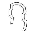 2D0121129A - Cooling System: Radiator Coolant Hose Clip for Audi Image